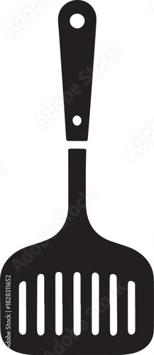 Spatula Turner for Cooking Utensil Kitchenware Equipment Accessory Isolated Vector