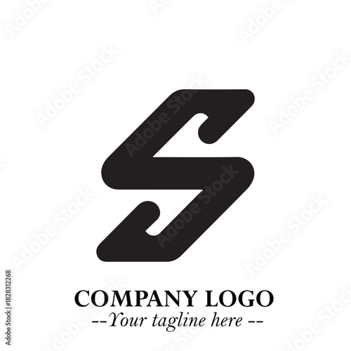Sleek Electrical Logo Symbol on a Clean White Background for Modern Branding Design Elements Art