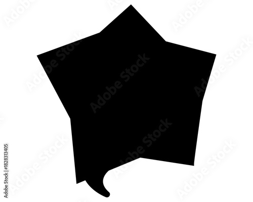 シンプルなカラーの吹き出し　ギザギザした形