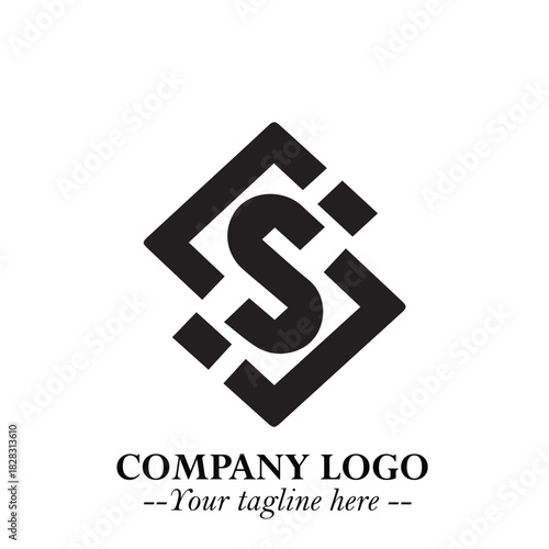 Sleek Electrical Logo Symbol on a Clean White Background for Modern Branding Design Elements Art