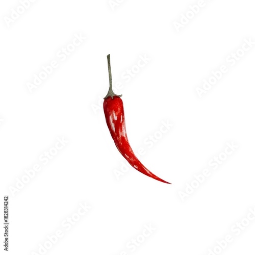 赤い唐辛子 白背景