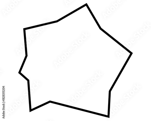 シンプルな吹き出し　ギザギザした形