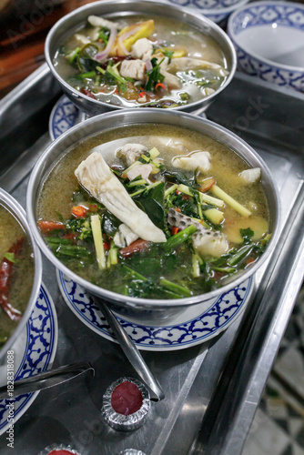 Thai herbal fish tom yam, Thai food