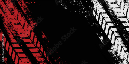 Collection of grunge style checkered racing flag illustrations