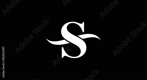 Elegant and minimalist letter S logo design with a sophisticated touch suitable for branding
