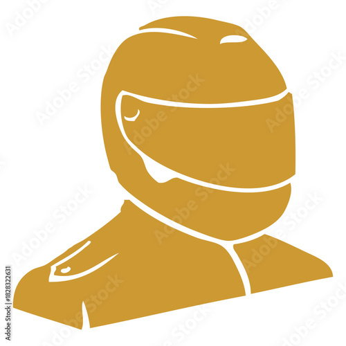 Gold Race Driver Icon