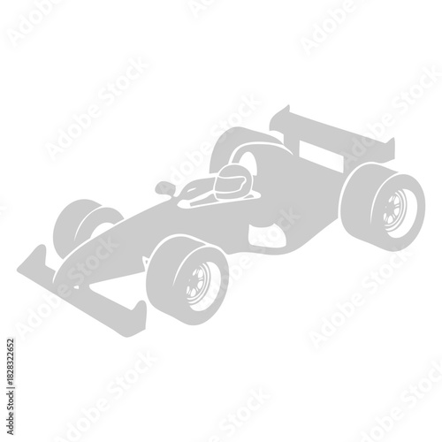 Racing Car Silhouette Icon