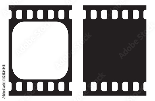 Filmstrip Frame Templates Design Vector Illustration
