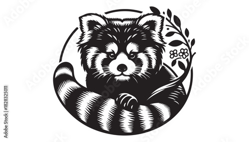 black color African animal silhouette vector illustration, solid white background