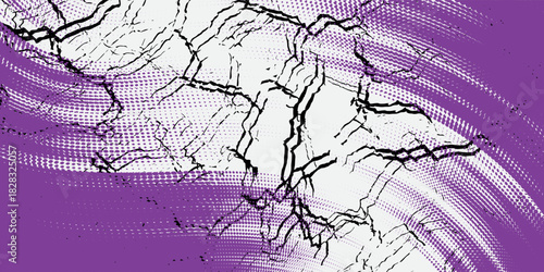 Purple and white brush wrap car sticker pattern abstract banner sporty lines purple and white color combination grunge brush pattern motorsport racing design.