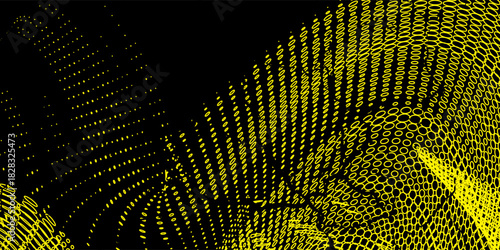 yellow black brush wrap car sticker pattern abstract banner sporty lines black yellow color combination grunge brush pattern racing motorsport design, Vector Illustration.