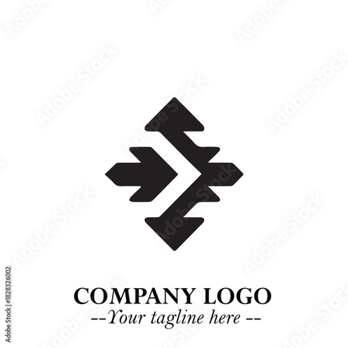 Sleek Electrical Logo Symbol on a Clean White Background for Modern Branding Design Elements Art
