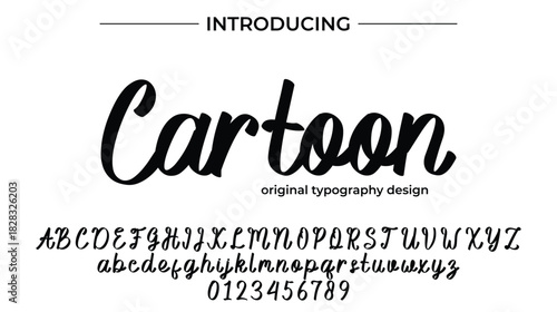 Cartoon - Elegant Script Font for Smooth Handwritten Design and Creative Typography