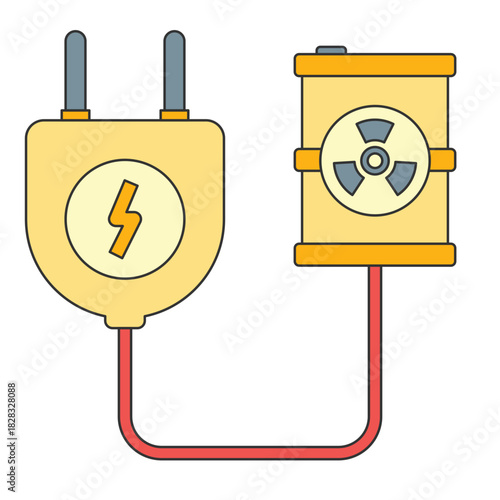 Illustration of Energy Plug and Nuclear Reactor