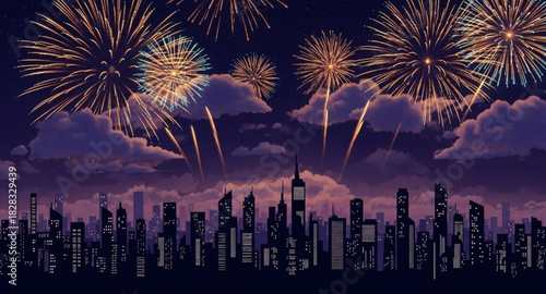 Fireworks background