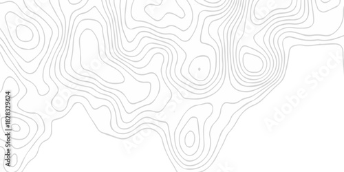 white topography map geography relief diagram texture design. Topography white background and black line world map texture design. Lines Topographic contour lines grid map seamless pattern.	