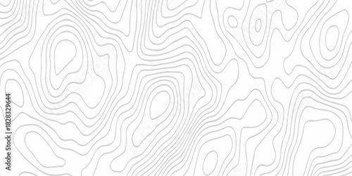 white topography map geography relief diagram texture design. Topography white background and black line world map texture design. Lines Topographic contour lines grid map seamless pattern.	