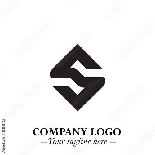 Sleek Electrical Logo Symbol on a Clean White Background for Modern Branding Design Elements Art