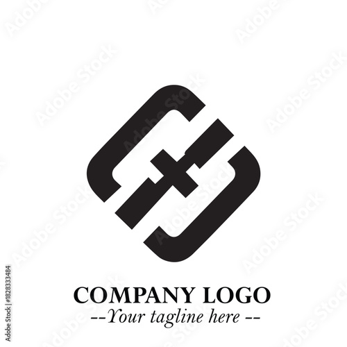 Sleek Electrical Logo Symbol on a Clean White Background for Modern Branding Design Elements Art