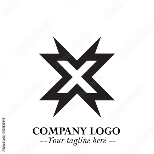 Sleek Electrical Logo Symbol on a Clean White Background for Modern Branding Design Elements Art