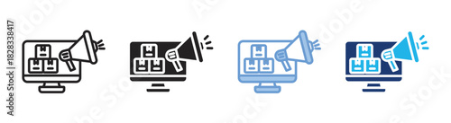 Computer icon set multiple style collection