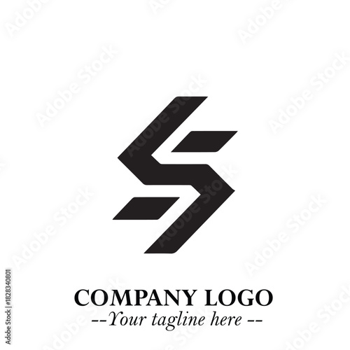 Sleek Electrical Logo Symbol on a Clean White Background for Modern Branding Design Elements Art