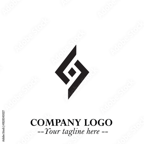Sleek Electrical Logo Symbol on a Clean White Background for Modern Branding Design Elements Art