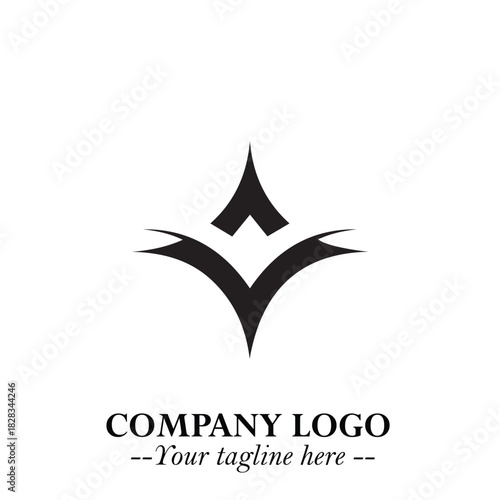 Sleek Electrical Logo Symbol on a Clean White Background for Modern Branding Design Elements Art