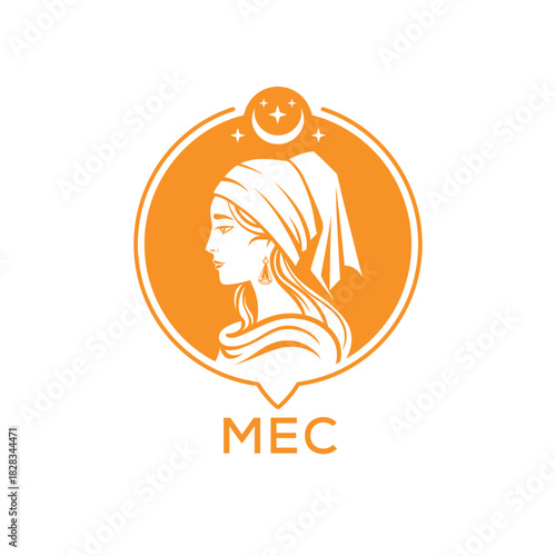 MEC Mother and Baby Care Logo Design. MEC Maternity, Child Care, Family Health & Wellness. MEC Branding Icon
