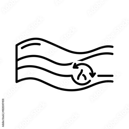 Illustrative blood flow diagram showing circulation, perfect for medical education and health resources on vascular function and cardiovascular science