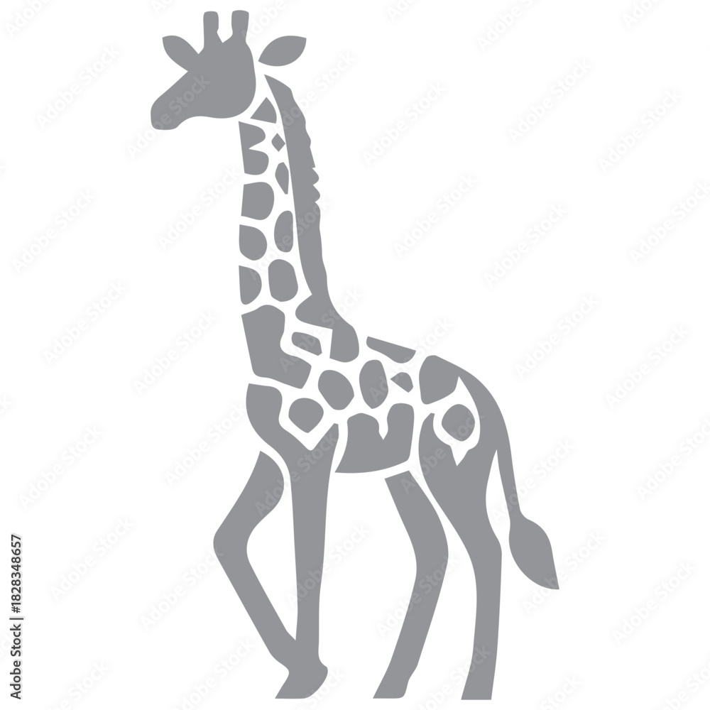 Fototapeta premium Simple Giraffe Illustration