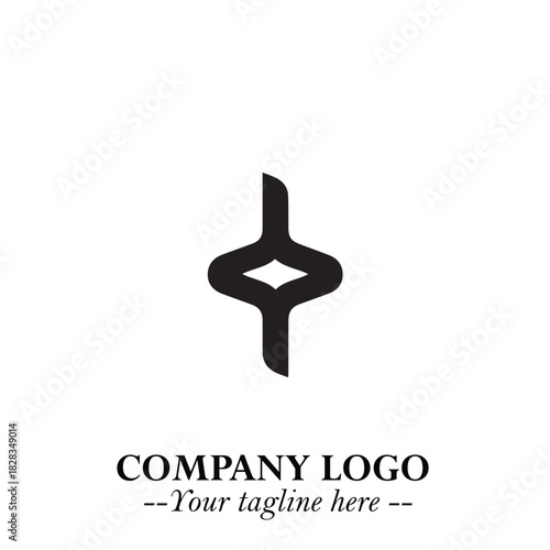 Sleek Electrical Logo Symbol on a Clean White Background for Modern Branding Design Elements Art
