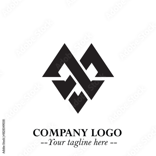Sleek Electrical Logo Symbol on a Clean White Background for Modern Branding Design Elements Art