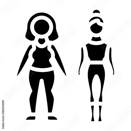 Body Diversity Vector Glyph Icon Design