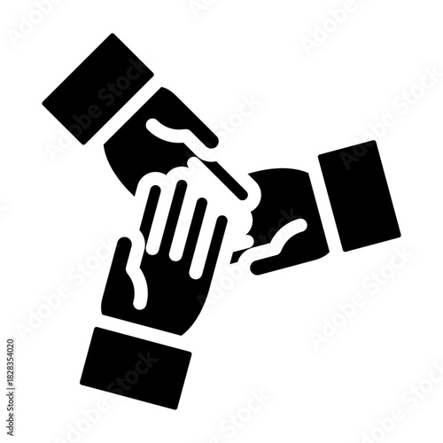 Inclusive Participation Vector Glyph Icon Design