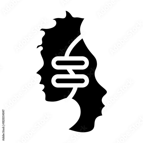 Racial Equality Vector Glyph Icon Design