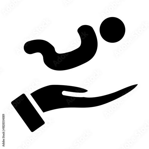 Inclusive Childcare Vector Glyph Icon Design