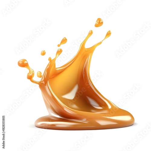 Caramel Sauce Splash