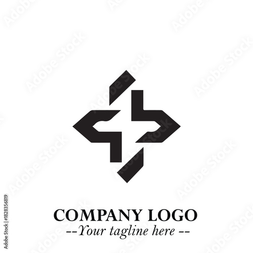 Sleek Electrical Logo Symbol on a Clean White Background for Modern Branding Design Elements Art