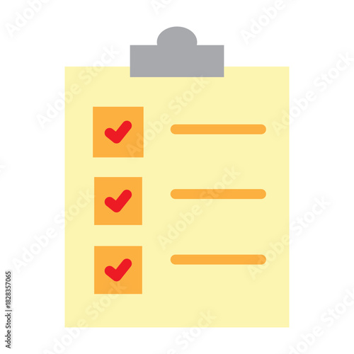 Task Assignment Vector Flat Icon Design