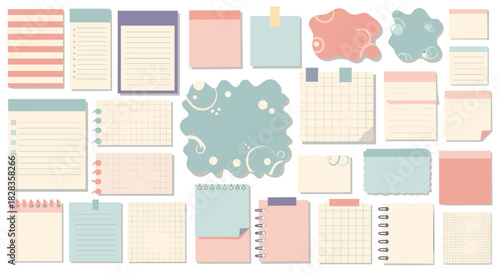 Organize your life with these darling pastel sticky notes and notepads, perfect for journals, scrapbooks, and planners for back to school season