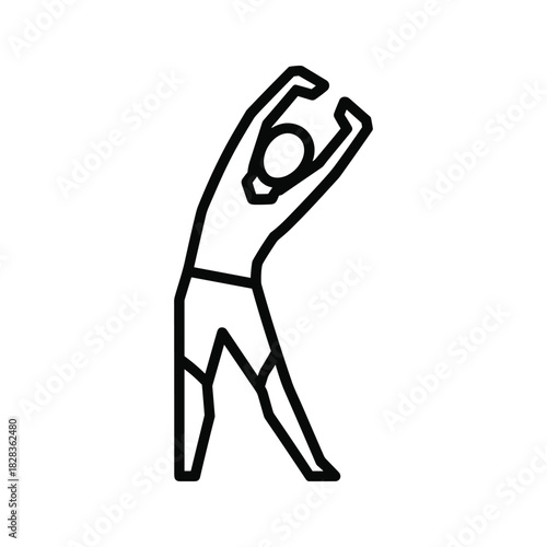 Stay Flexible and Fit with This Athletic Stretching Pose for Wellness and Agility, Perfect for Health and Fitness Campaigns and Dynamic Exercise Guides