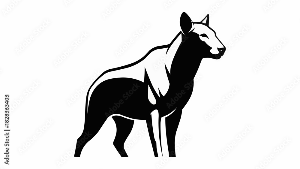 Fototapeta premium vector illustration of a horse
