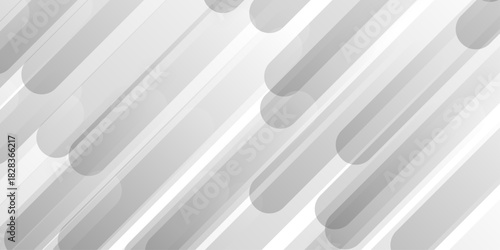 Abstract minimal white and grey glossy squares triangle, abstract tech corporation smooth web space surface digital banner design stripes concept for web, flyer.	