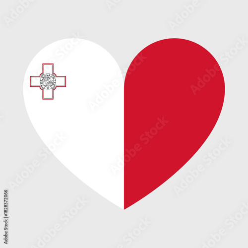 Malta Flag Vector Icons Set of Illustrations