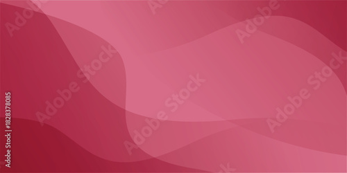 Abstract background with translucent overlapping wavy shapes in shades of pink and red.