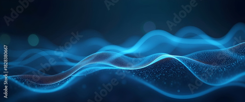 An abstract interpretation of hybrid workflow optimization, utilizing sweeping curves and forms to suggest fluid connectivity in an aesthetically pleasing manner.