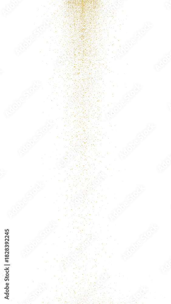 Obraz premium Scattered golden particles with soft shimmer, creating a dynamic and elegant texture on transparent background.
