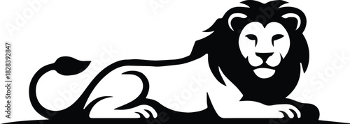 lion crest badge heraldry vector illustration for branding