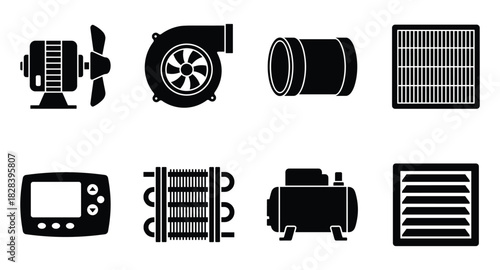 HVAC system components: A detailed set of essential elements in engineering.
